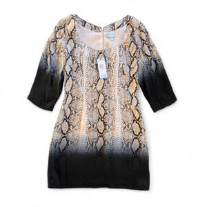 Tracy Reese Silk Blend Tailored Python Print Elegant Sheath Dress Sz 6 NWT